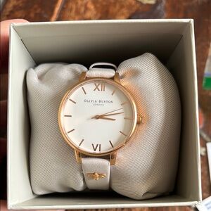 Olivia Burton Women's Gold and White Watch